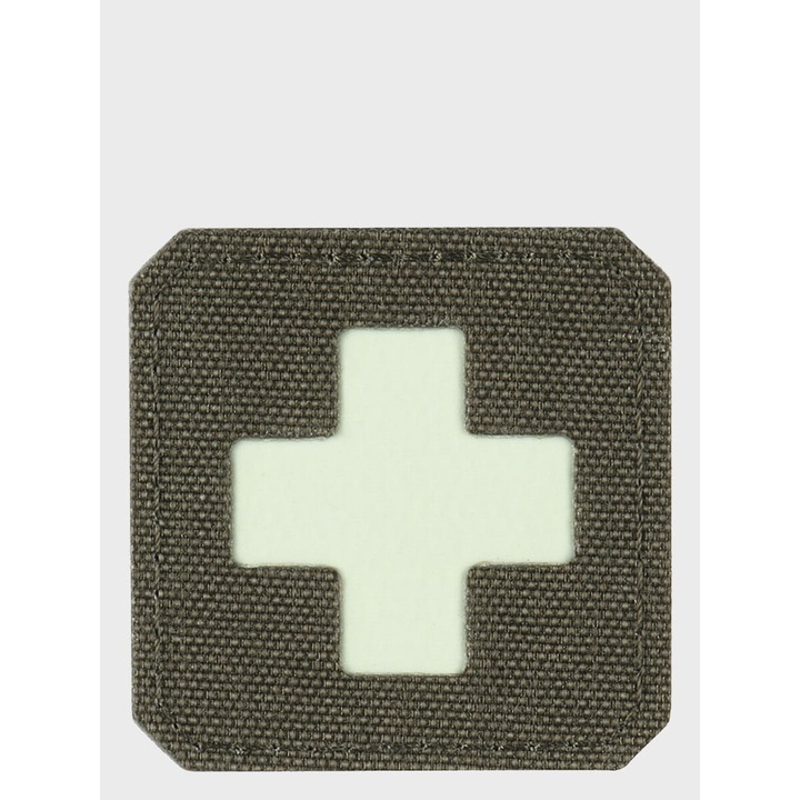 Emblema Medic Cross FLUO Laser Cut, M-Tac, Cordura 500D, Ranger Green, 45x45mm