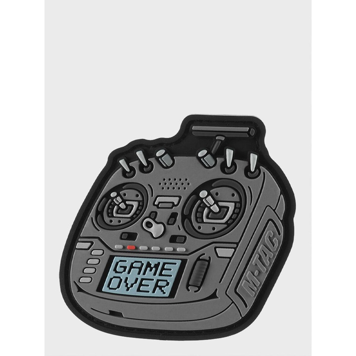 Patch 3D M-Tac, gri, 6x7,3cm