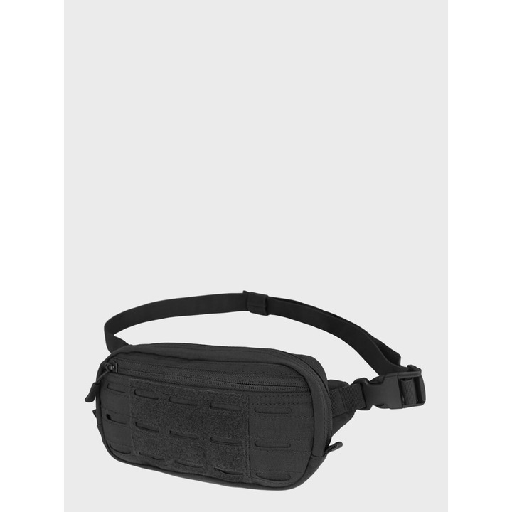 Mil-Tec sporttáska, fekete, 23,5x6x12cm, 700D poliészter anyagból