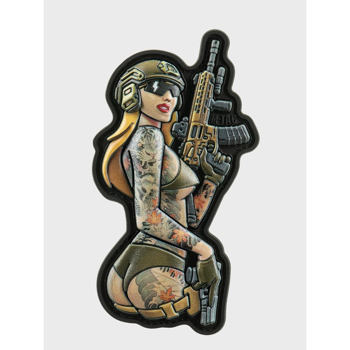 Petic militar M-tac, No.4, PVC, 4,5x8,5cm