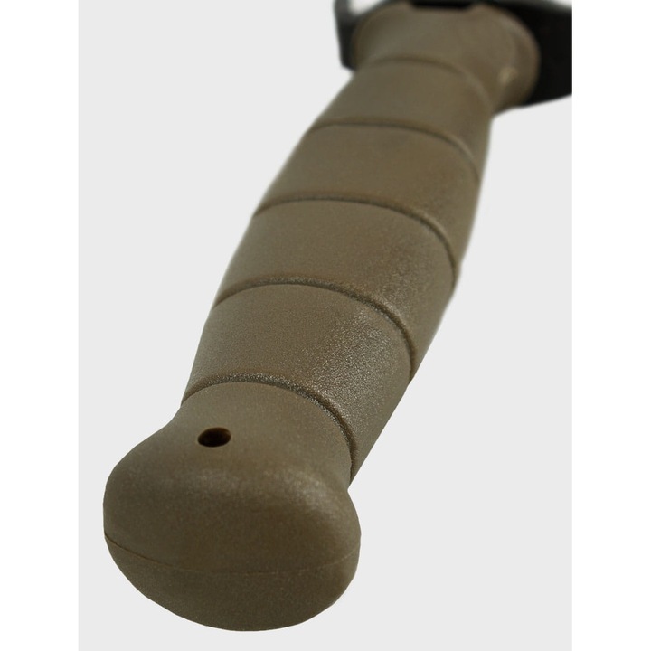 Cutit tactic militar Dominator, model GLOCK, inox 440, 16,5x29cm, pamant intunecat