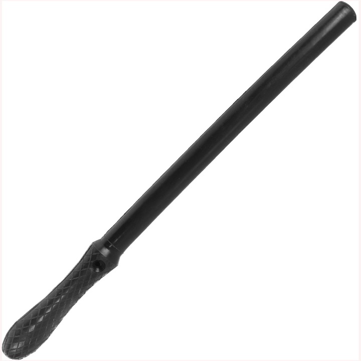 Baston antrenament cauciuc scurt 43,5 cm negru Dominator Urban Combat pentru autoaparare, exercitii, antrenamente securitate si utilizare de catre servicii de ordine si personal de paza