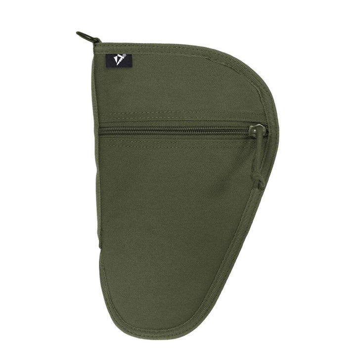Husa Pentru Arma Scurta, Dominator, Material Poliester 600D, Specificatie Militara, Umplutura Din Spuma, Buzunar Frontal Cu Fermoar, 27 x 17 x 2.5 cm, Olive
