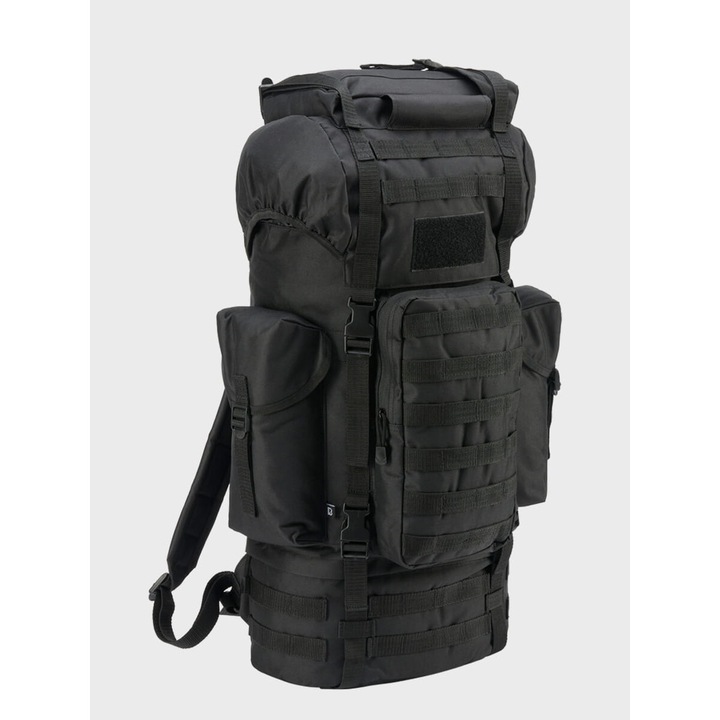 Rucsac Combat Molle Brandit, 66L, poliester 600D, negru, 67x40x25cm