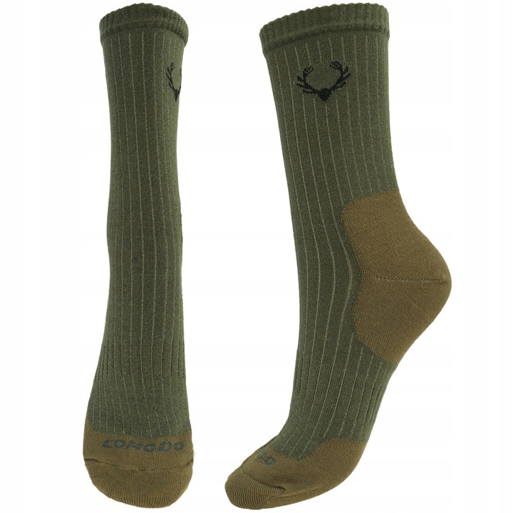 Sosete sport barbati, Comodo, vanatoare, kaki, vara, 35-38 EU