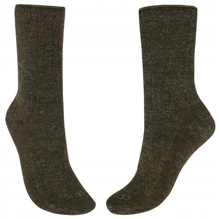 Sosete sport barbati Comodo, inalti, lana merinos, kaki