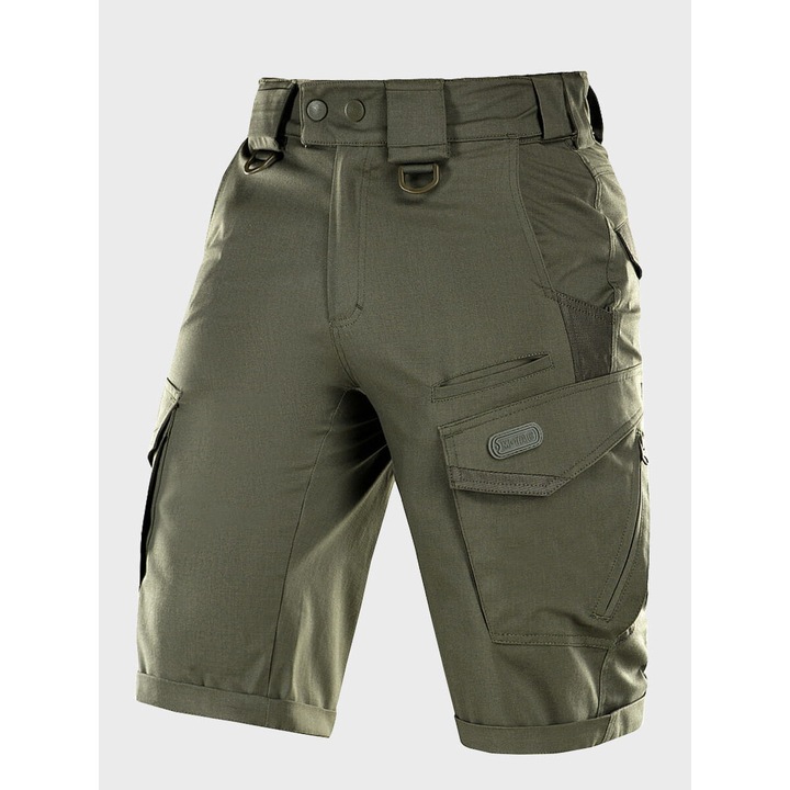 Pantaloni scurti barbati M-Tac Aggressor Gen.II, material Rip-Stop, impermeabili, culoare Army Olive, XL INTL