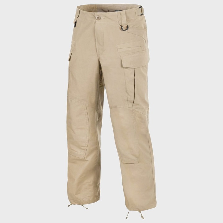 Pantaloni tactici Helikon SFU NEXT, bumbac Rip-Stop, bej, 9 buzunare, curea reglabila, S-Long INTL