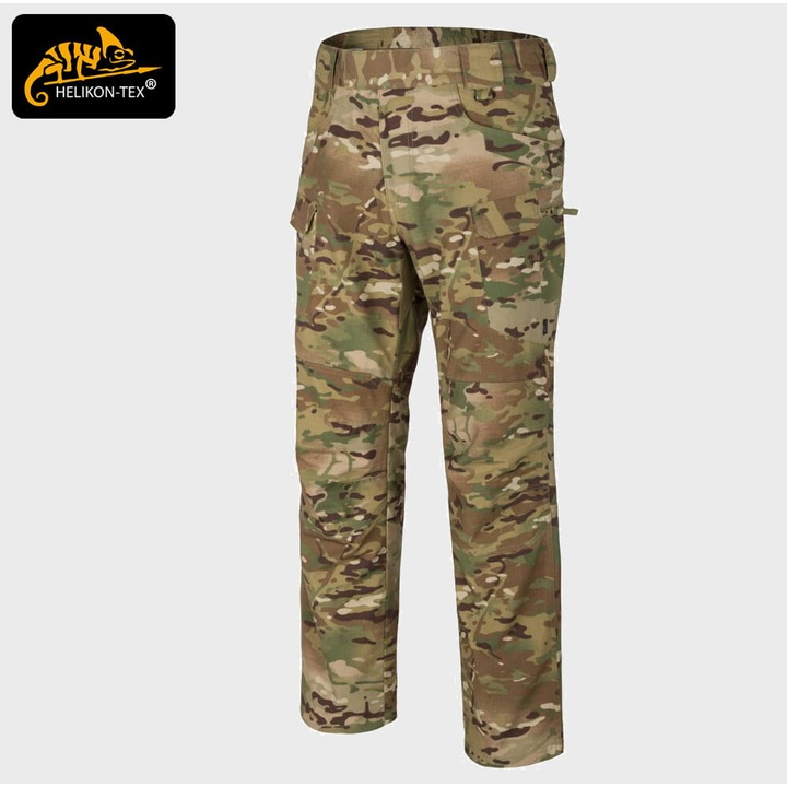 Pantaloni UTP Flex Helikon, Multicam, material RipStop, talie elastica, buzunare multiple