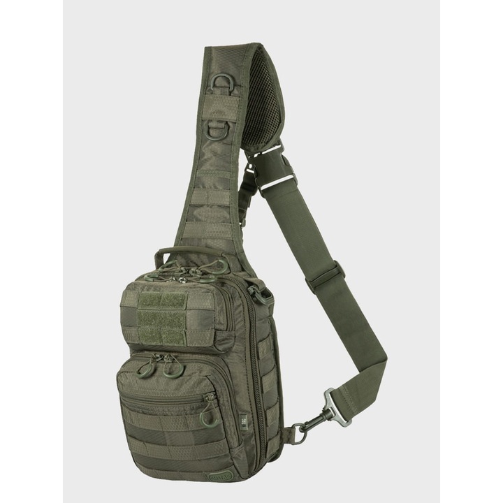 M-Tac Urban Line City Hunter Hexagon táska, 5l, 4 rekeszes, zöld színű, mérete 30x20x10cm, poliészter