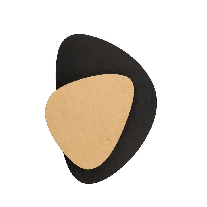 Aplica moderna LED 7W, Sigma Lighting, 36x25x5.5cm, negru/bej