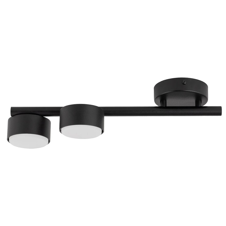 Lustra Sigma Lighting PUNTO, 2 surse, metal, neagra, 40cm