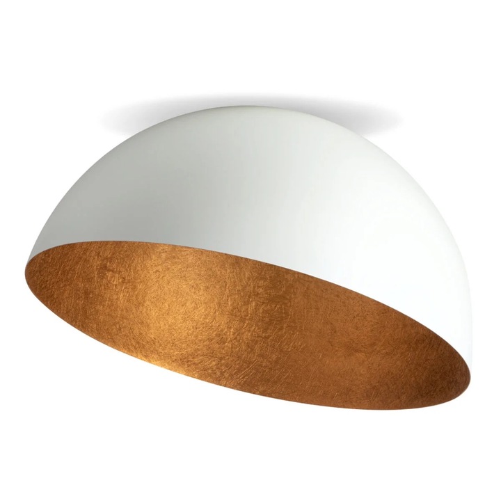 Пендел Sigma Sfera, 1xE27, 90x50см, бял/кафяв, за хол