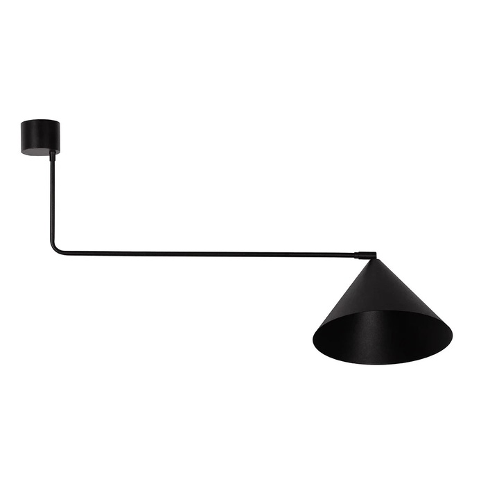 Lustra Sigma Lighting, 1xE27, 15W, metal, negru, 90cm