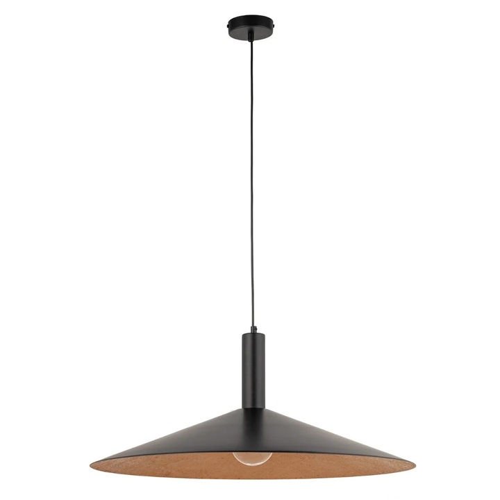 Pendul Sigma Lighting, negru-cupru, 1 sursa de iluminare, 70 cm