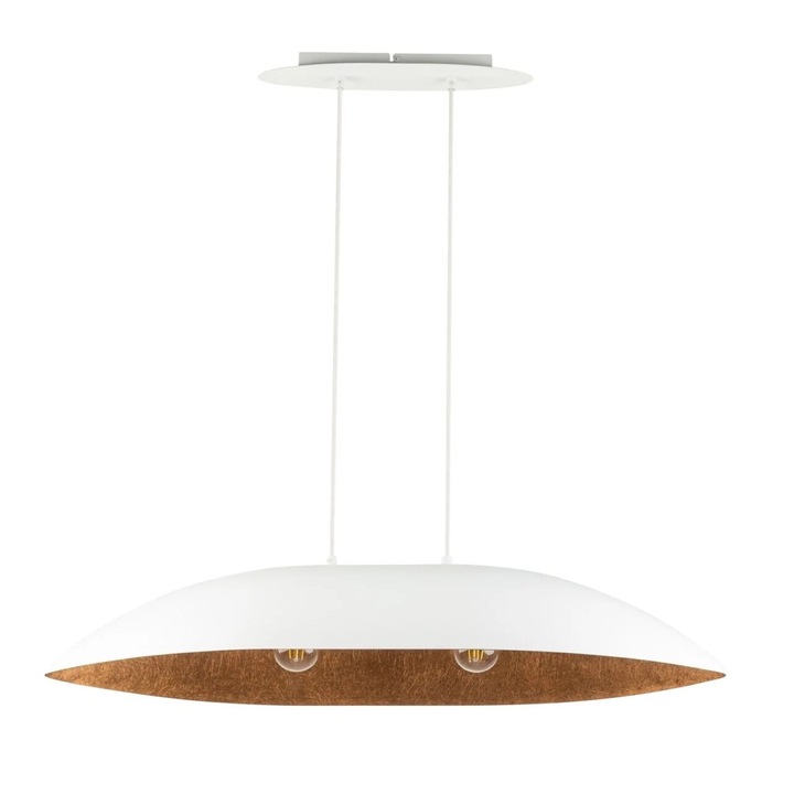 Полилей Sigma Lighting, овален, маслинено бял, 2 източника E27, 84 см