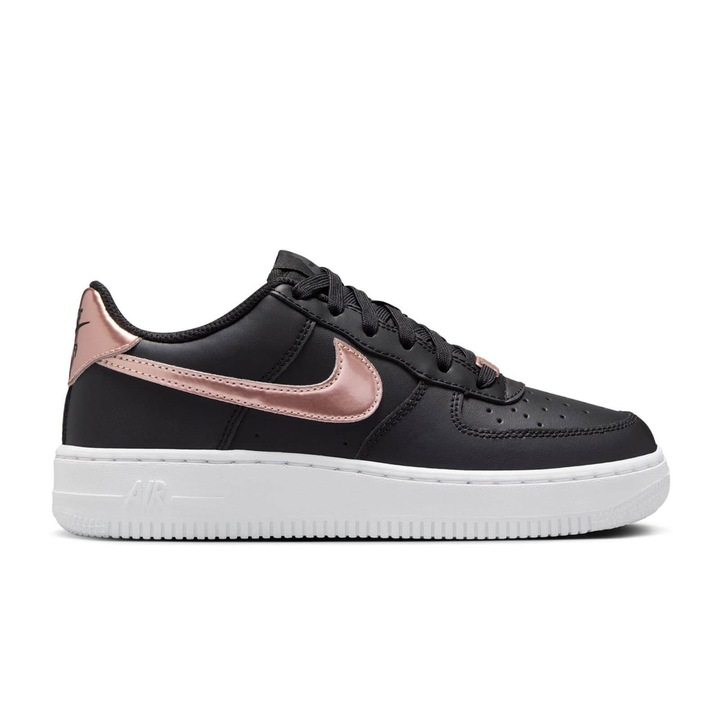 Pantofi sport NIKE Air Force 1 SE GS 40478, Auriu/Negru
