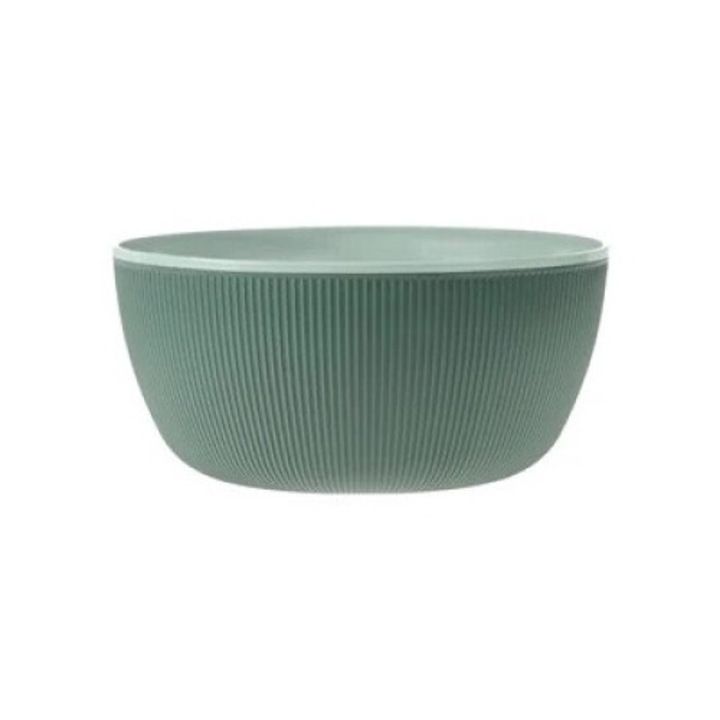 Bol din Plastic Verde - Verde Menta cu Model Dungi 4L