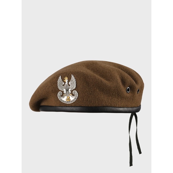 Bereta militara BB-TEX, lana, maro, 59 cm