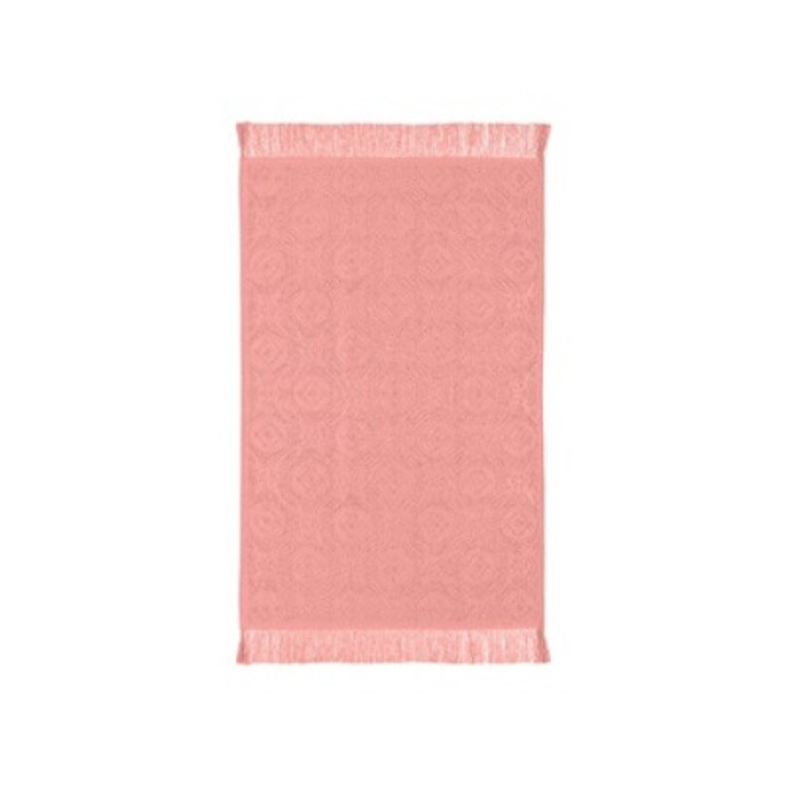 Коралова памучна кърпа с диаманти Цветя ресни Кухненска кърпа 60x40см