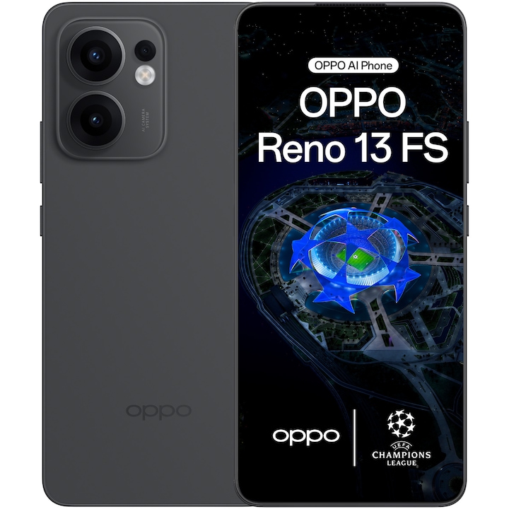 Telefon mobil OPPO Reno13 FS, Dual SIM, 12GB RAM, 512GB, 5G, Graphite Grey