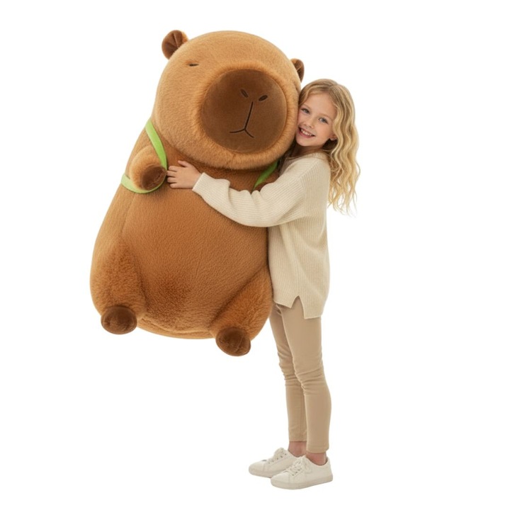 Mascota mare plus perna jucarie Capybara 90cm