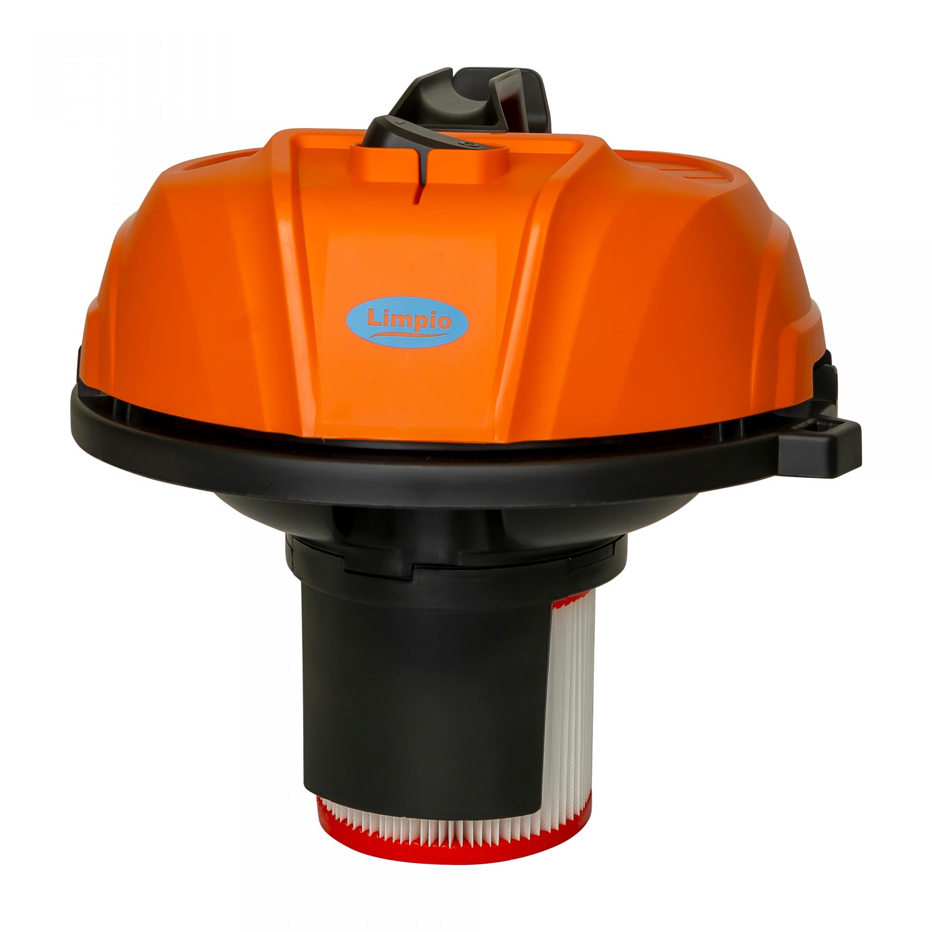 Aspirator multifunctional Limpio LWD-20X2, 1200 W, Putere aspirare 150 W, Flux de aer 1.8 m3/min, Functie de suflare, Argintiu/Portocaliu