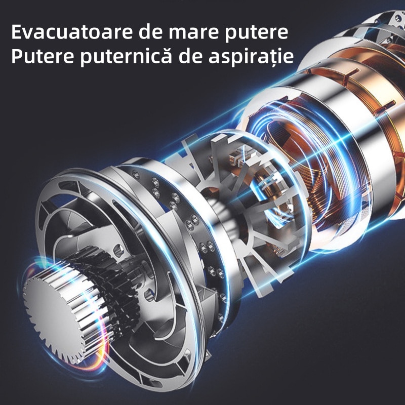 Dispozitiv de aspirare, evacuare si etansare, 60Kpa, Mod cu 3 viteze, Umed si uscat, Functionare cu buton, Compact si portabil, Culoare verde