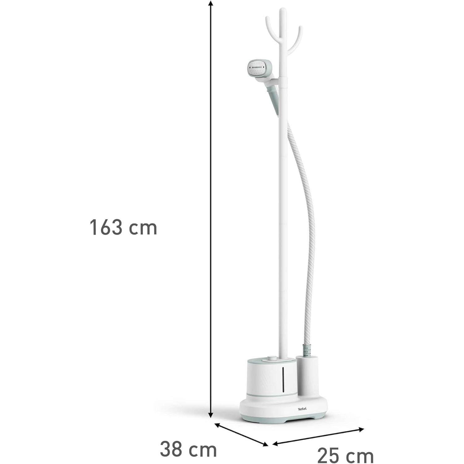 Aparat de calcat cu aburi vertical Tefal Origin Home IT3274, 2000 W, 42 g/min, reimprospatare si dezinfectare, 3 nivele abur, 1.4 L, utilizare in 45 secunde, Alb