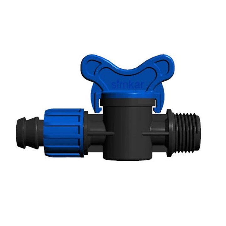 Robinet Startup filtru filetare pt. Banda picurare 17mm x 1/2" - SIMKAR