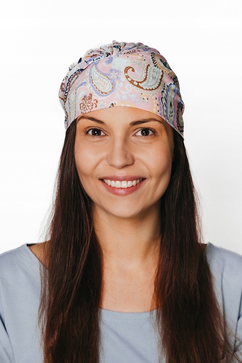 Turban dama Eva Design, bambus, universal, primavara-vara, culoare variata