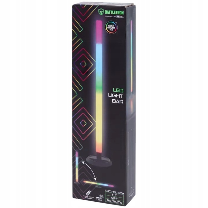 Banda LED, CARDSPLITTER, 41 cm, control prin aplicatie si telecomanda, interior, lumini multicolore