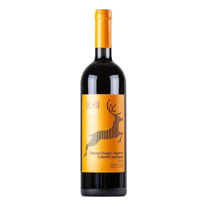 Ulmu Feteasca Neagra, Saperavi, Cabernet Sauvignon, vin rosu sec, 0, 75l