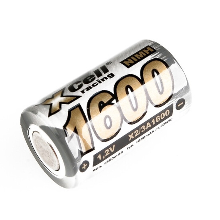 Akkumulátor, Xcell, 1,2 V, 1600 mAh, 2/3 A, 17 x 28 mm