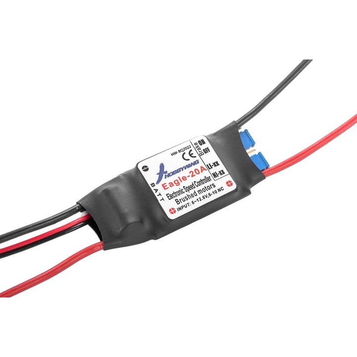 Sebességszabályozó modul RC modellhez, Hobbywing, Eagle-20A, 2-3S, 50x20x10mm