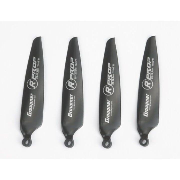 4 darabos Graupner RADIUS 10x5 pót propeller készlet, jobbkezes, 25x12,5 mm, 3,5 g