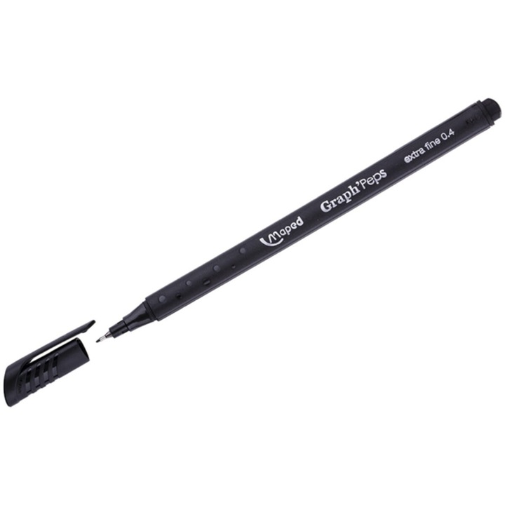 Tűfilc, 0,4 mm, MAPED "Graph`Peps", fekete