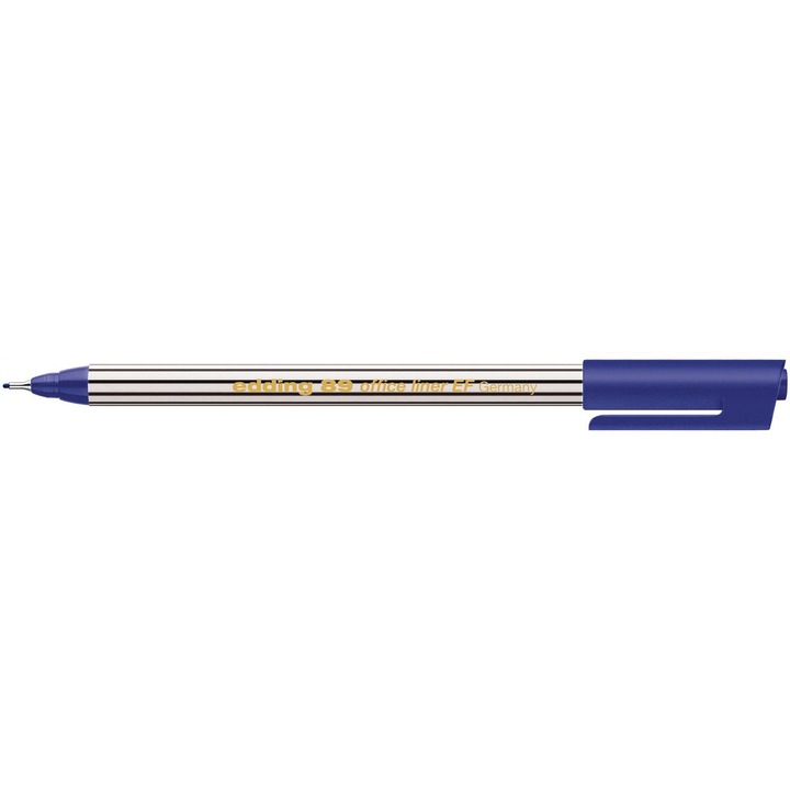 Pasla cu ac, 0.3 mm, EDDING "89 Office Liner", albastru