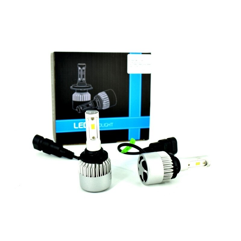 Set Bec 9006 HB4 cu LED S2 chip led Putere: 40W - 4800 lumen 6000k Voltaj: 12-24V