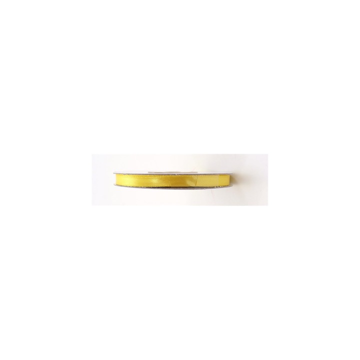 Szatén szalag, 6 mm, sárga