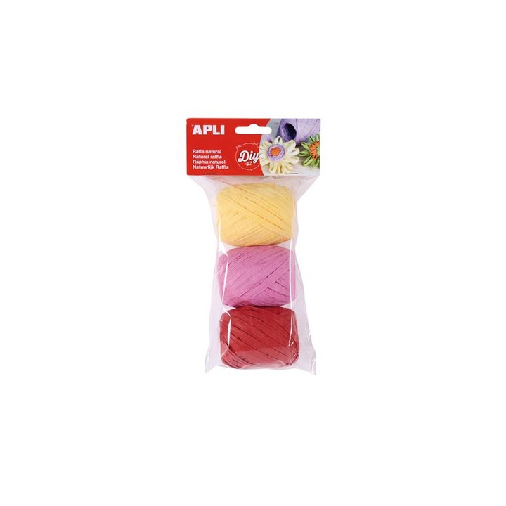 Set franghie de rafie, APLI "Kids", multicolor