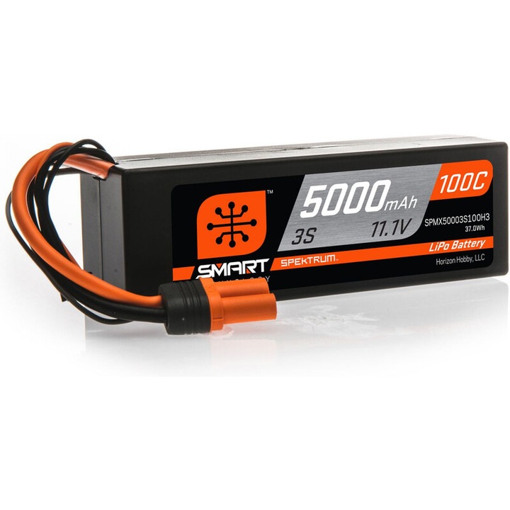Akkumulátor LiPo Spektrum 11.1V 5000mAh 100C kemény tok, 139x46x39mm