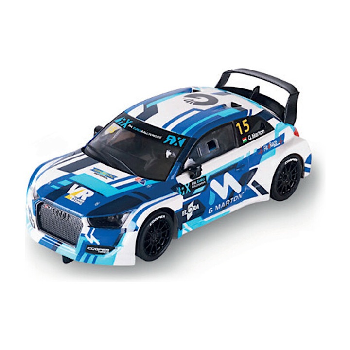 SCX Audi S1 RX VR 1:32 modellautó, világítással, SCX Original analóg pályákhoz, többszínű
