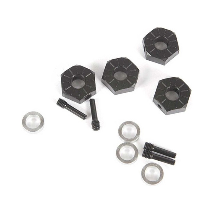 4 darabos axiális tengelybetét készlet, 12 mm, hatszögletű, UTB, RC modellekhez