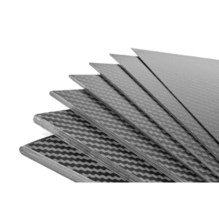 Karbon lemez, Kavan 4,0mm 40x25cm, 670g