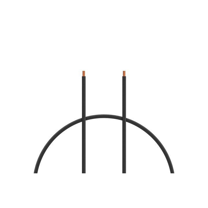 Kavan Hi-Fi audiokábel 2,5 mm², 1 m, fekete, szilikon szigeteléssel