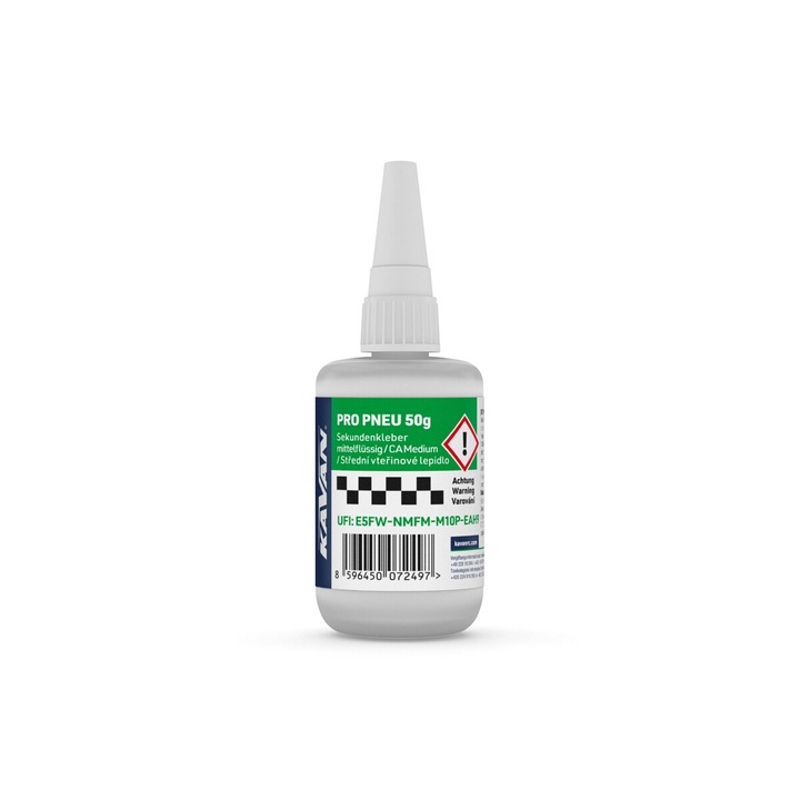 Kavan PRO PNEU ragasztó 50g, RC abroncsok ragasztásához, használható fára és fémre