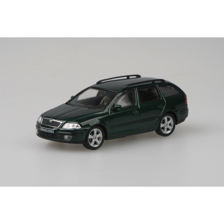 Skoda Octavia II Combi 2004 modellautó, 1:43, metál zöld