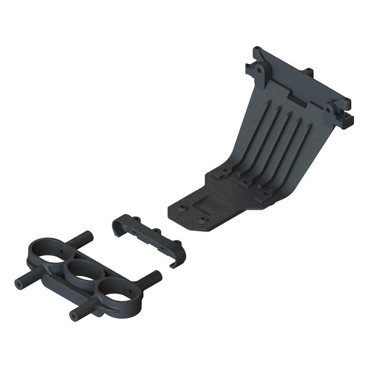 Alkatrészek RC autómodellekhez Arrma 1/7 BIG ROCK 6S 4X4 BLX Monster Truck RTR, Hátsó védőlemez, konzol, lökhárító hurok