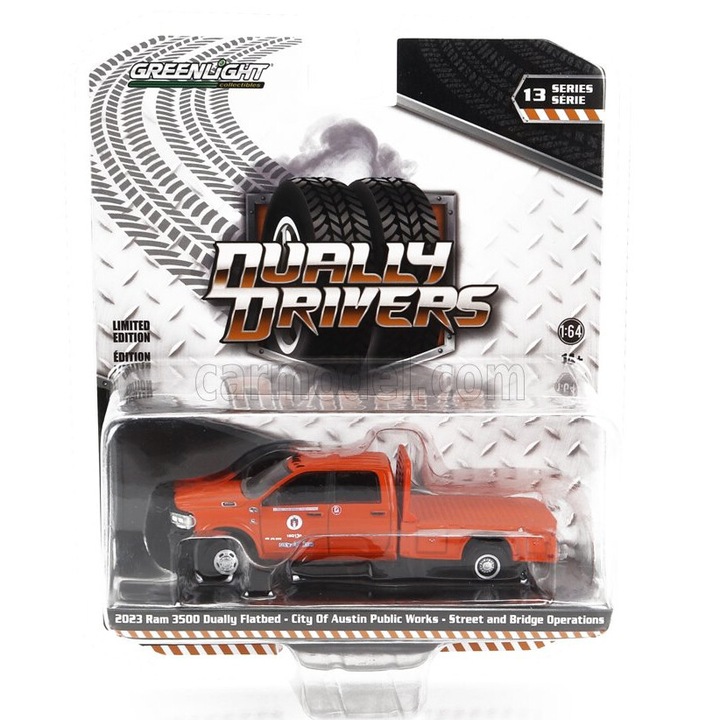 Greenlight Dodge Ram 3500 duplakabinos pick-up 1:64, narancssárga